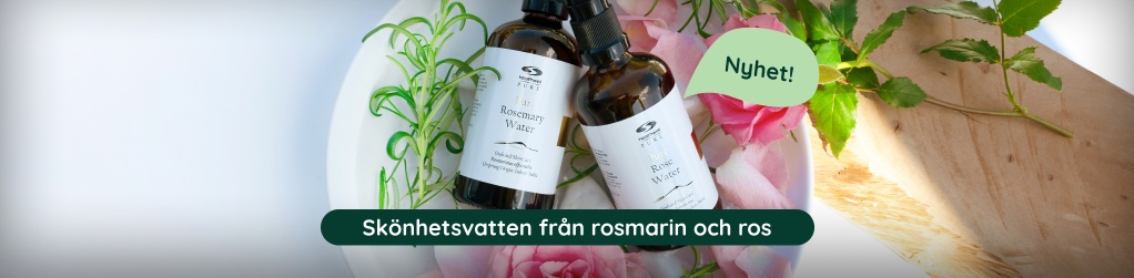 Nyheter frn PURE - Rosenvatten & rosmarinvatten